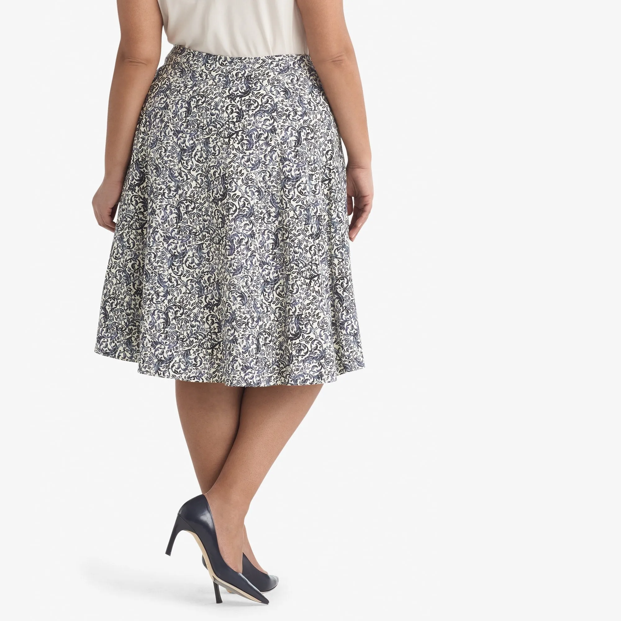 Hopson Skirt - Ivy Print :: Galaxy Blue