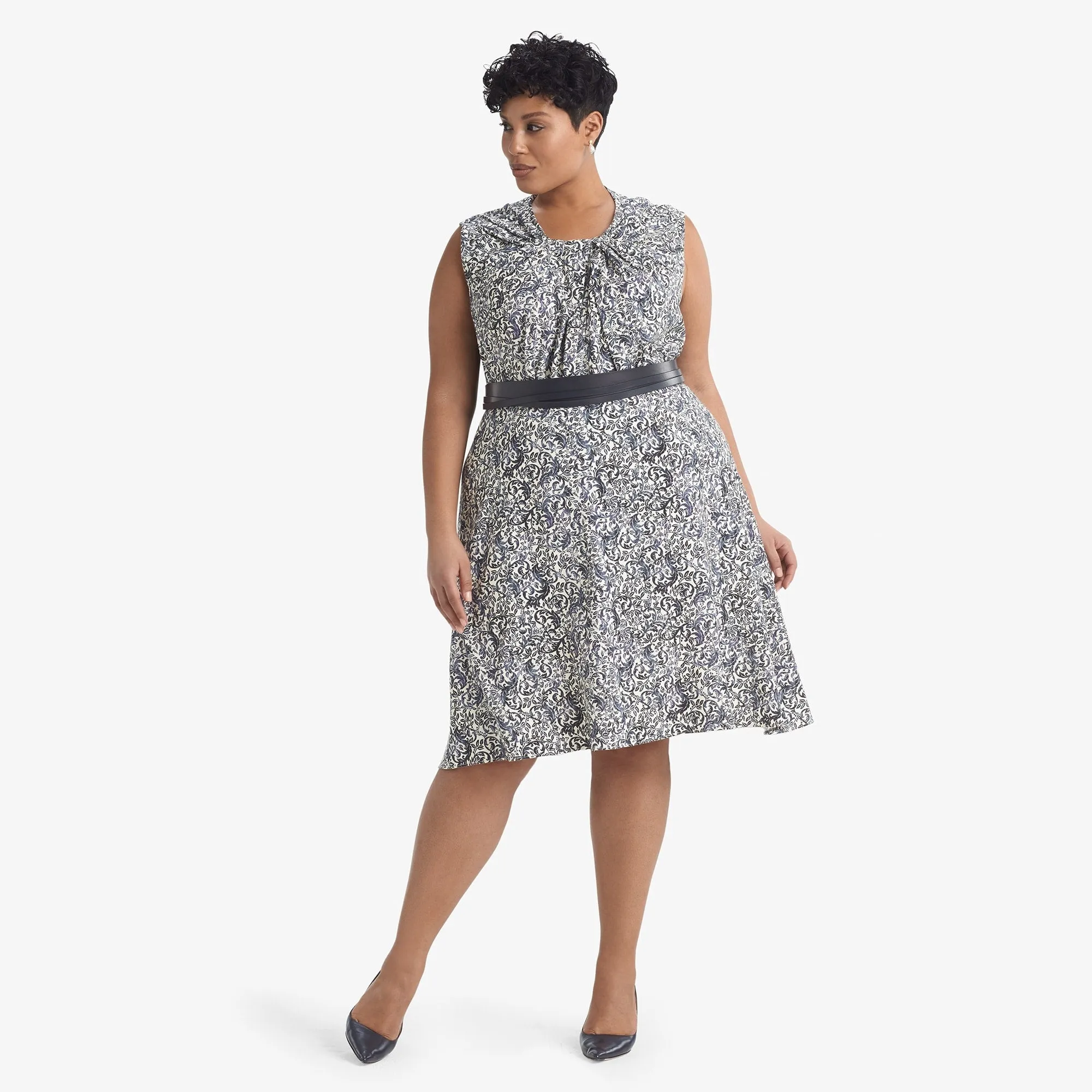 Hopson Skirt - Ivy Print :: Galaxy Blue