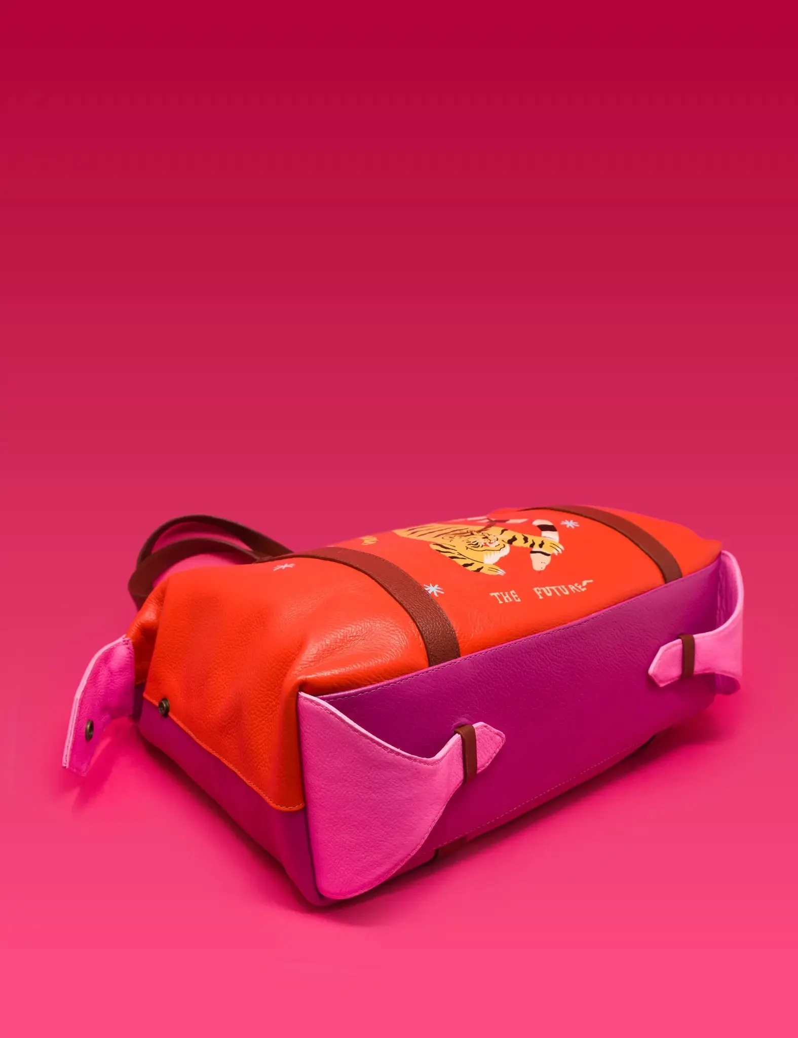 Ilan Duffle Bag - Fiesta Red Tiger Print