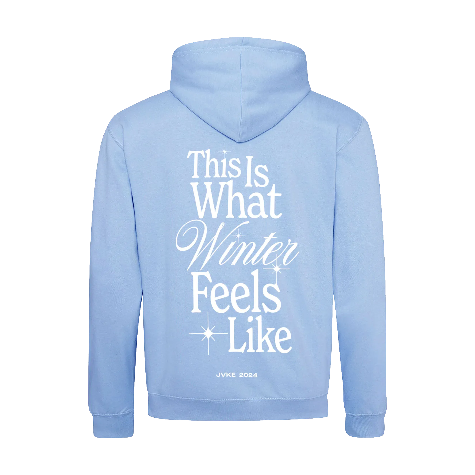 I'm Cold Sky Blue/White Contrast Pullover