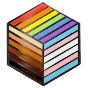 Inclusive Rainbow Flag Pin