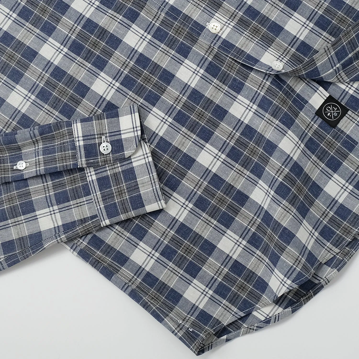 Indigo Plaid L/S Shirt