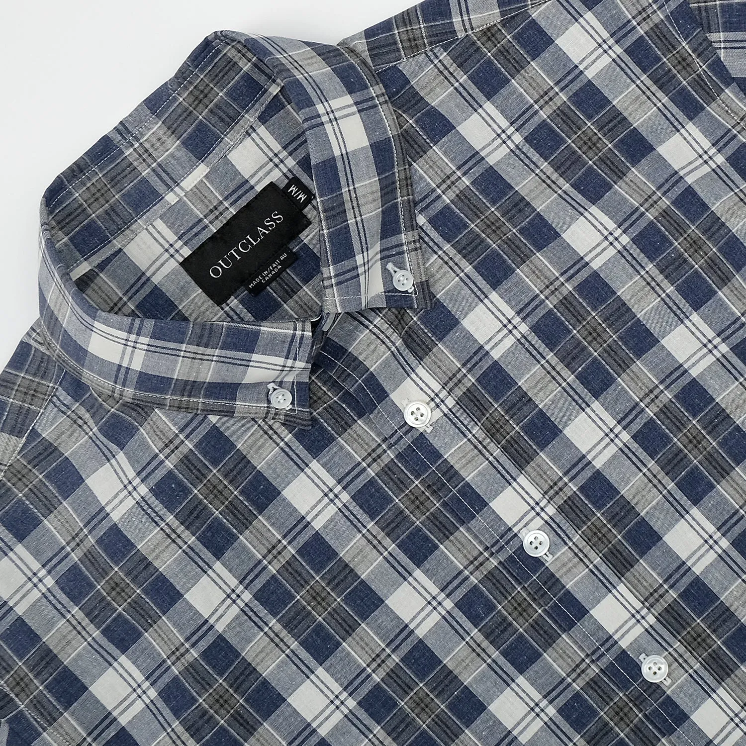 Indigo Plaid L/S Shirt