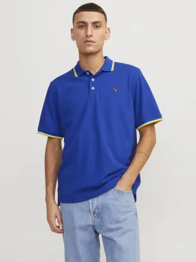 Jack & Jones Bluwin Regular Fit Short Sleeve Polo-SURF BLUE