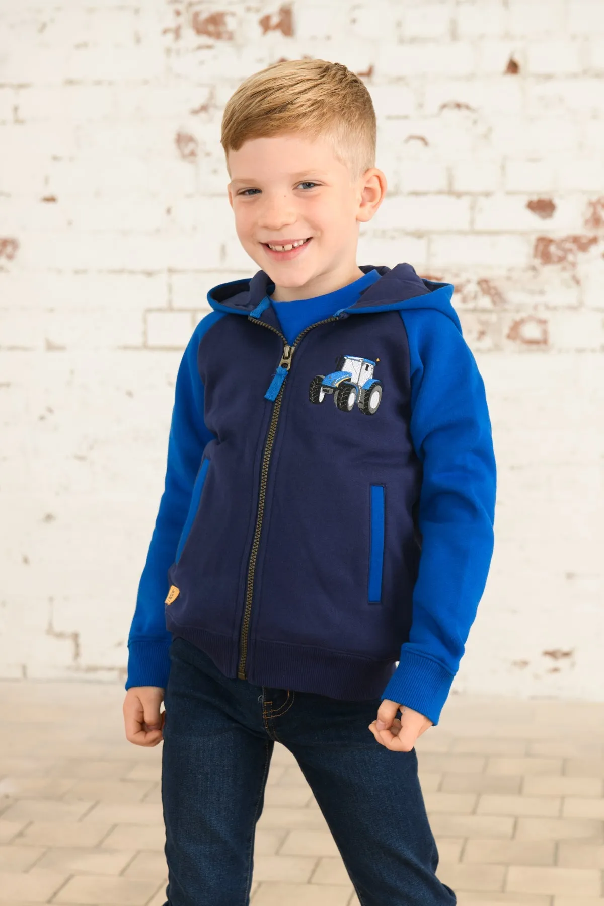 Jackson Full Zip Hoodie - Blue Tractor