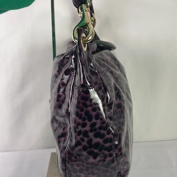 Jimmy ChooPurple Animal Print Patent Bag