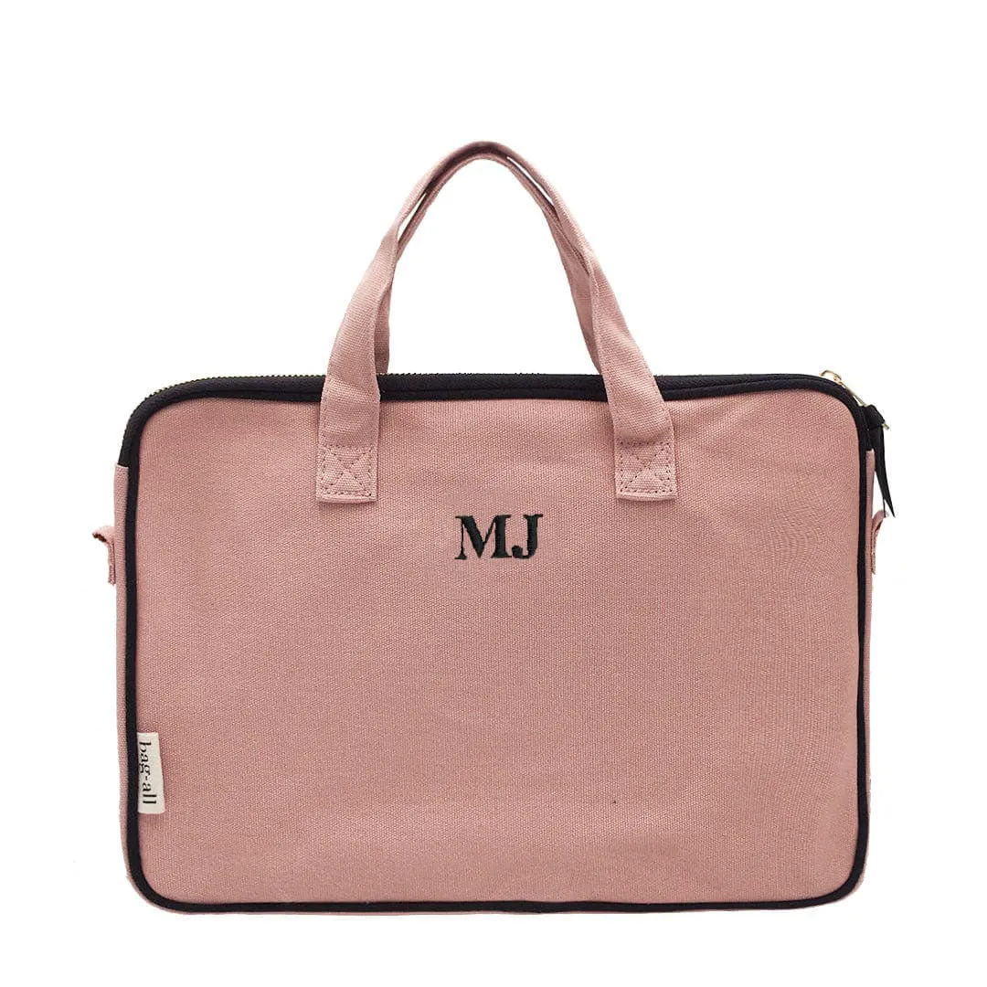 Laptop Case 13", Handle & Charger Pocket, Pink/Blush