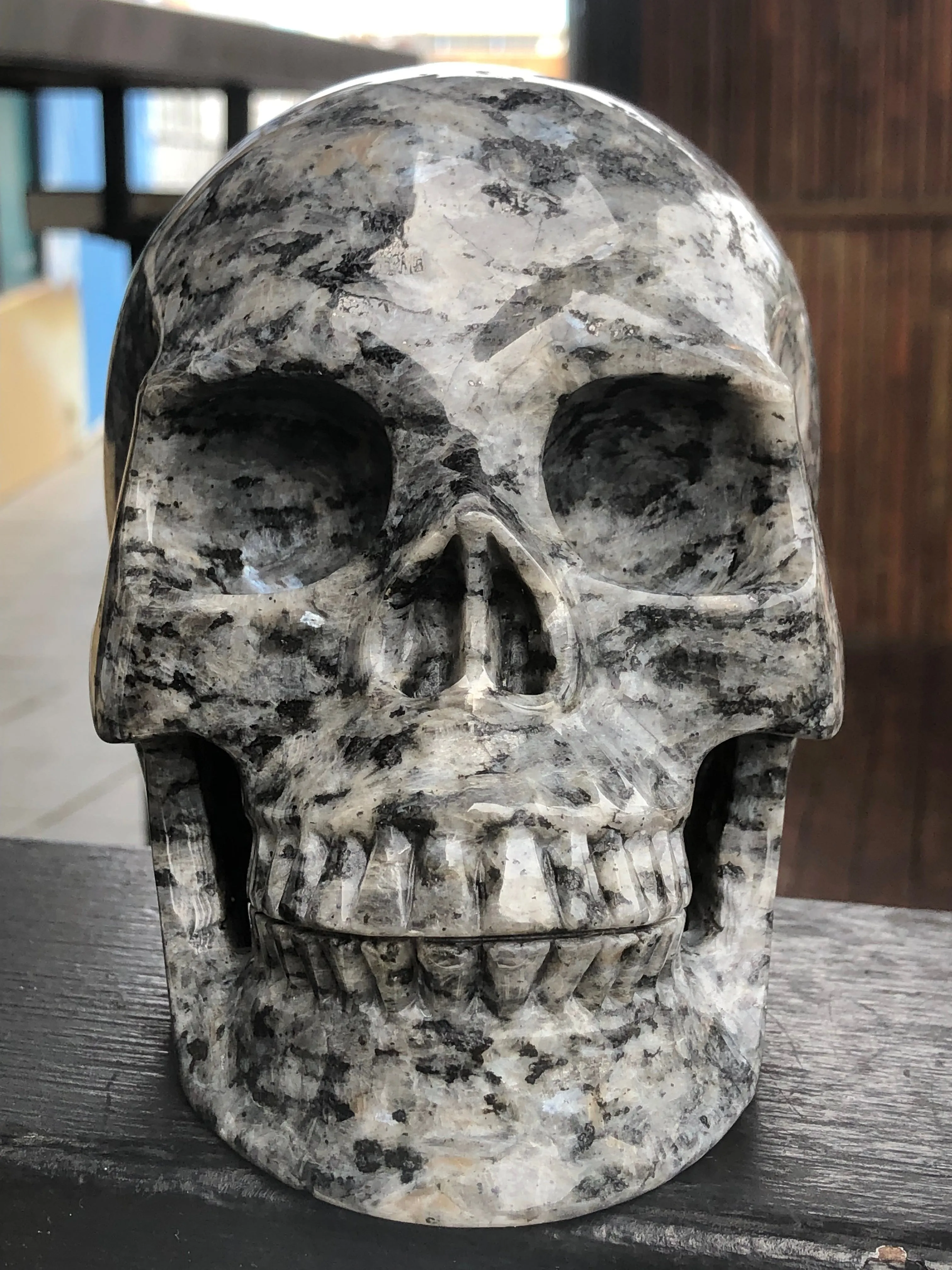 Larvikite Skull [1k1378]