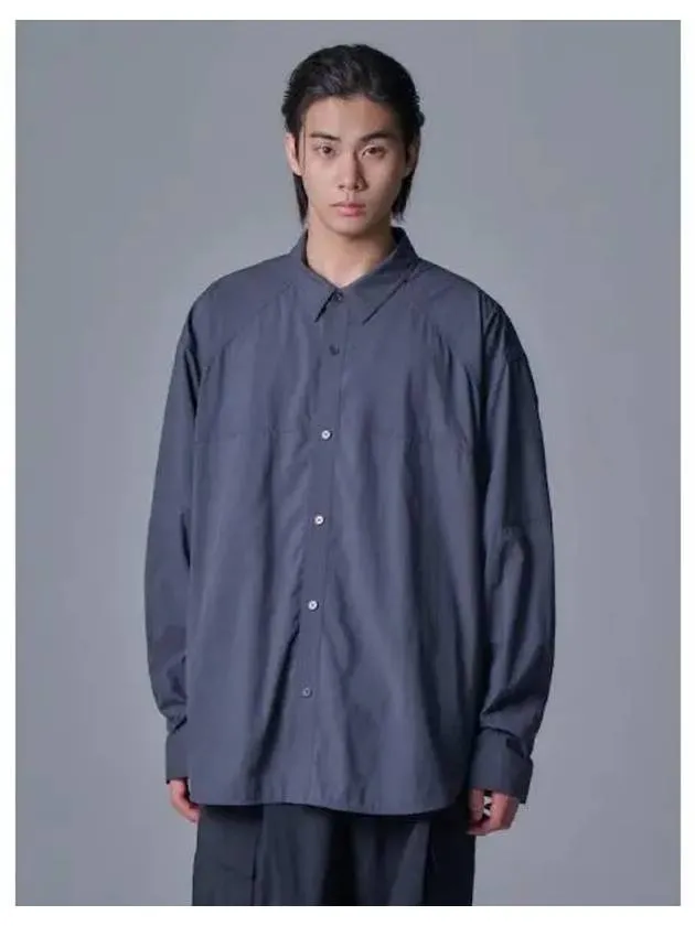 Light nylon bag dolman sleeve shirt gray domestic product