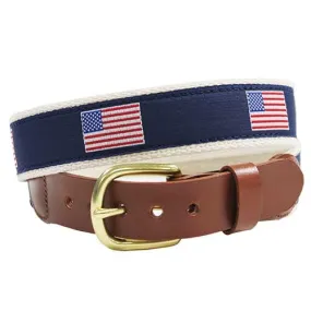 Made in USA American Flag Belt