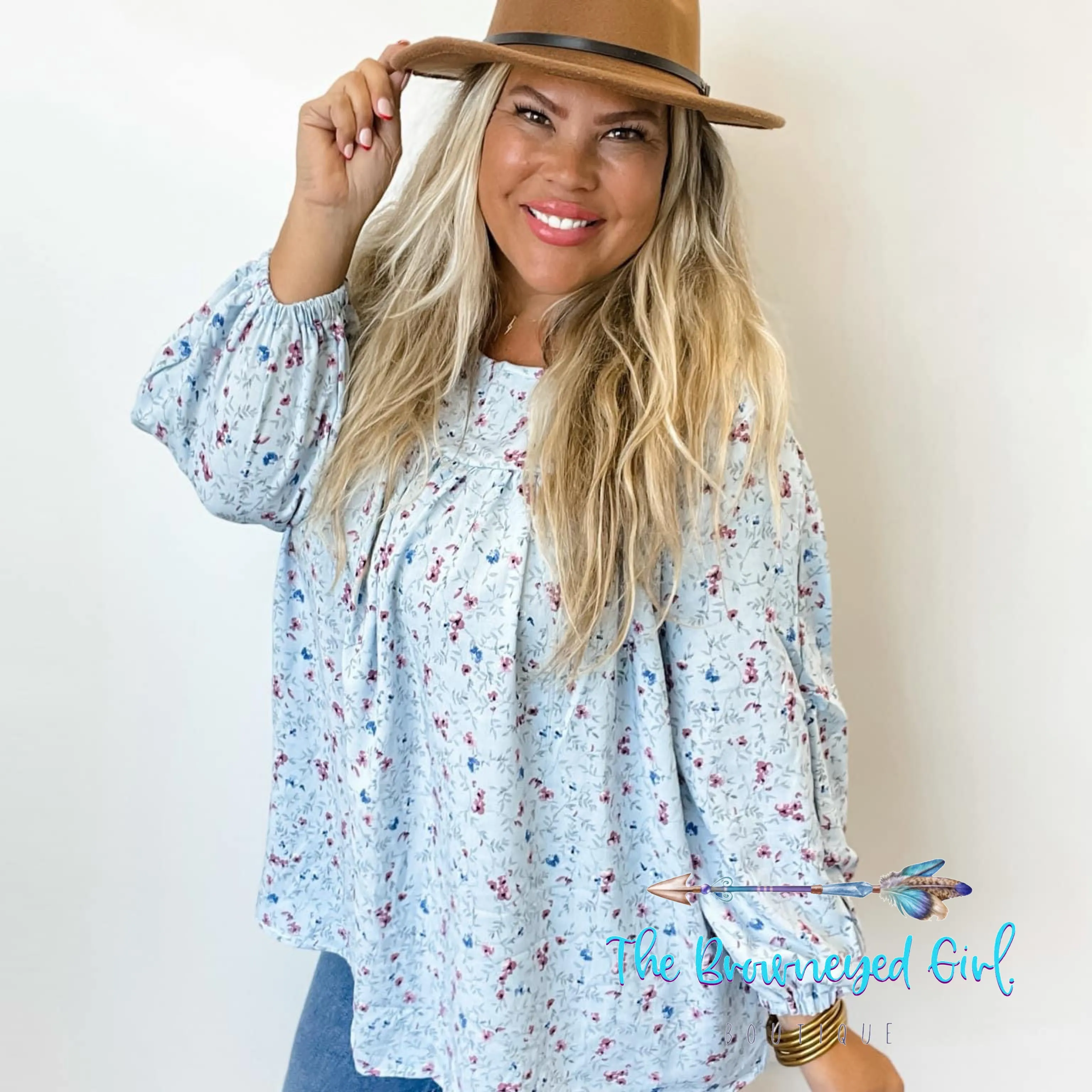 Mandy Floral Peasant Top