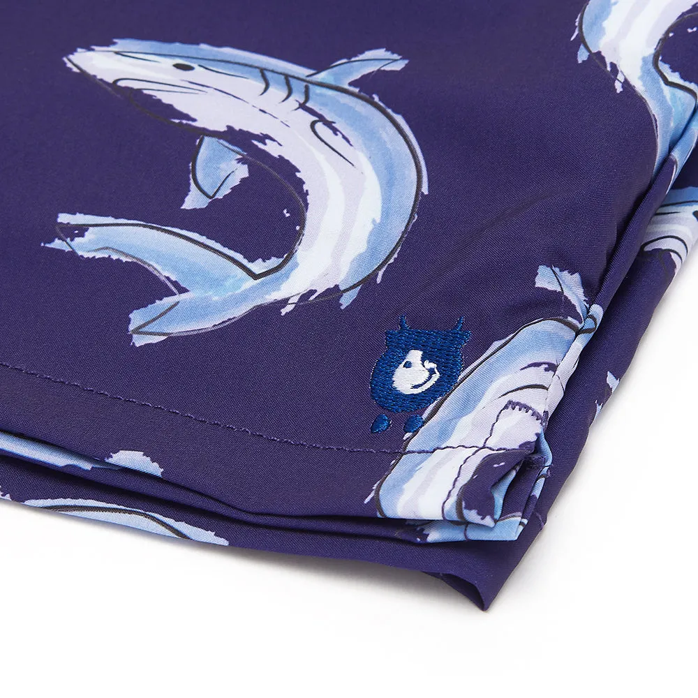 Matching Father & Son Sharks Swim Shorts