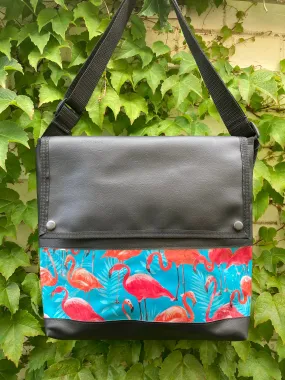 Messenger Bag - Flamingos