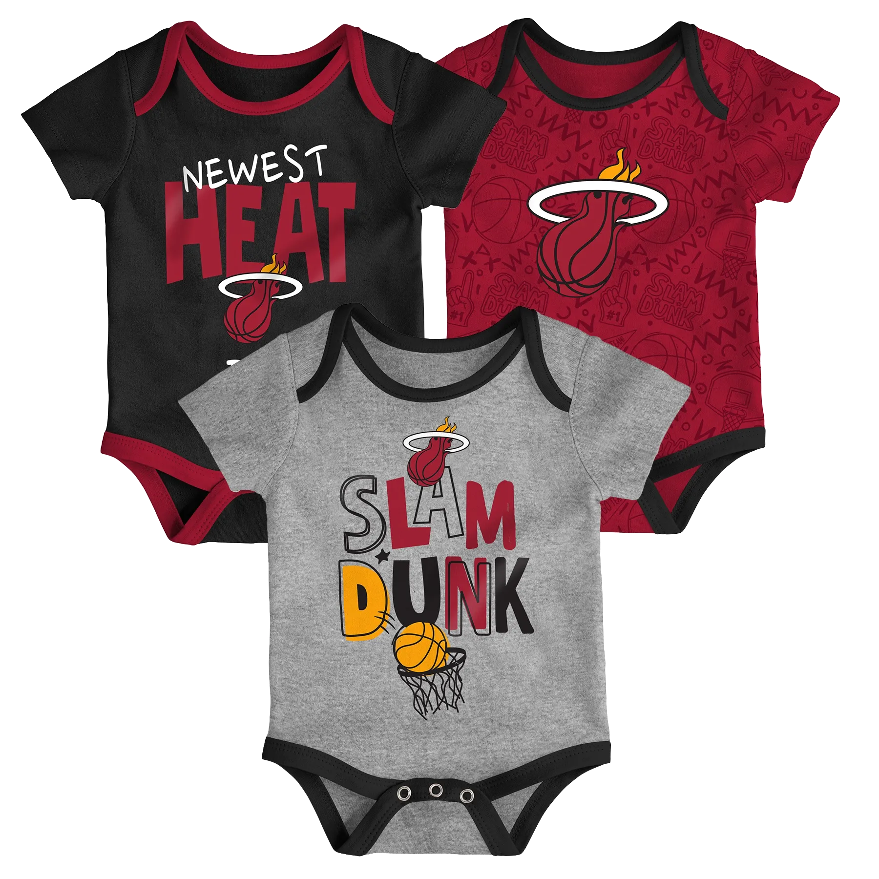 Miami HEAT 3 Piece Slam Dunk Creeper Infant Set