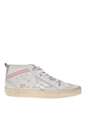 Mid Star Pink Leather Wave Sneakers