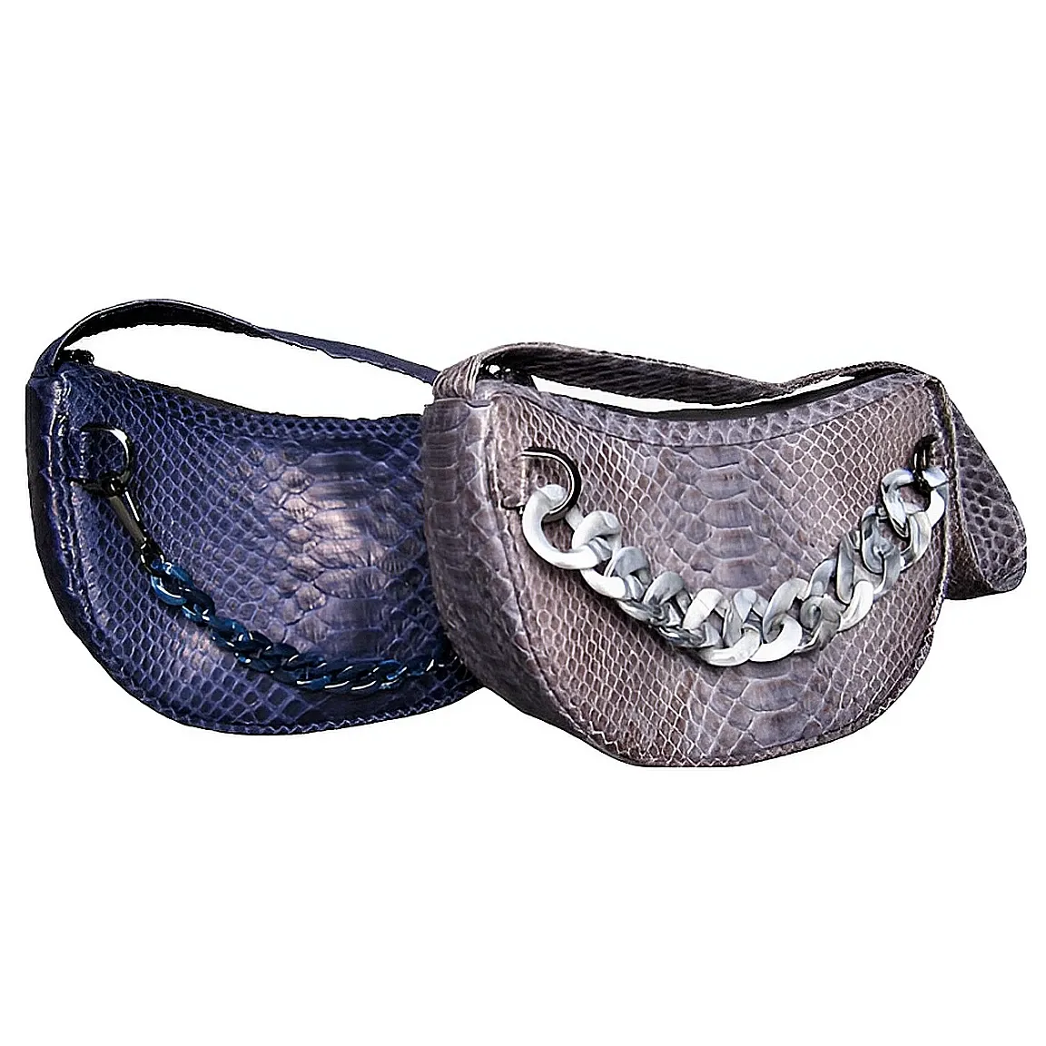 Midnight Blue Half Moon Bag