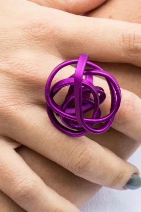 MONICA KREXA SCRUNCH RING PURPLE