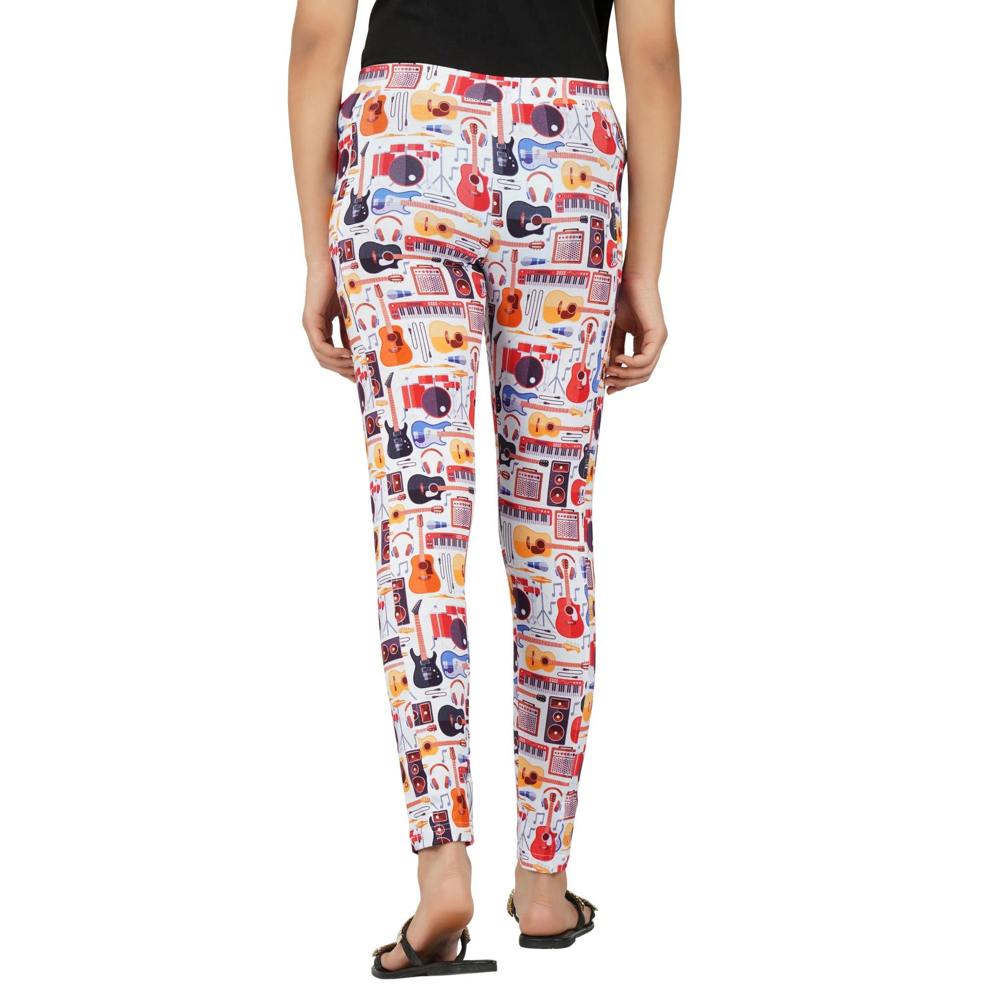 Musical Instruments Kids Leggings with Pockets