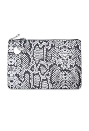 O-Venture Large Silicone Pouch in Tuxedo Snakeskin