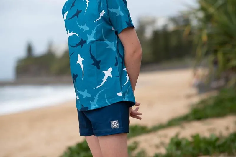 Ocean Shark Pod Short Sleeve Rashie