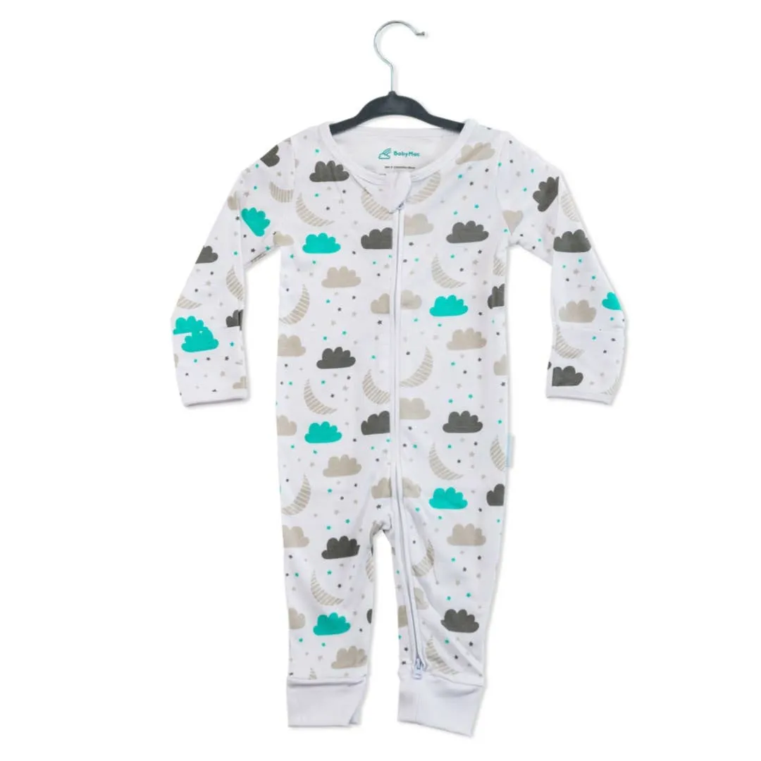 Organic Cotton Sleepsuit-Clouds