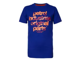 PETROL T-Shirt Logo Blu Arancio M-1000-TSR605