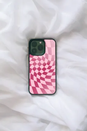 Pink Checkered iPhone case