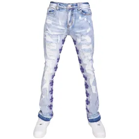 PLTKS Barkley Blue/Purple Stacked Jeans