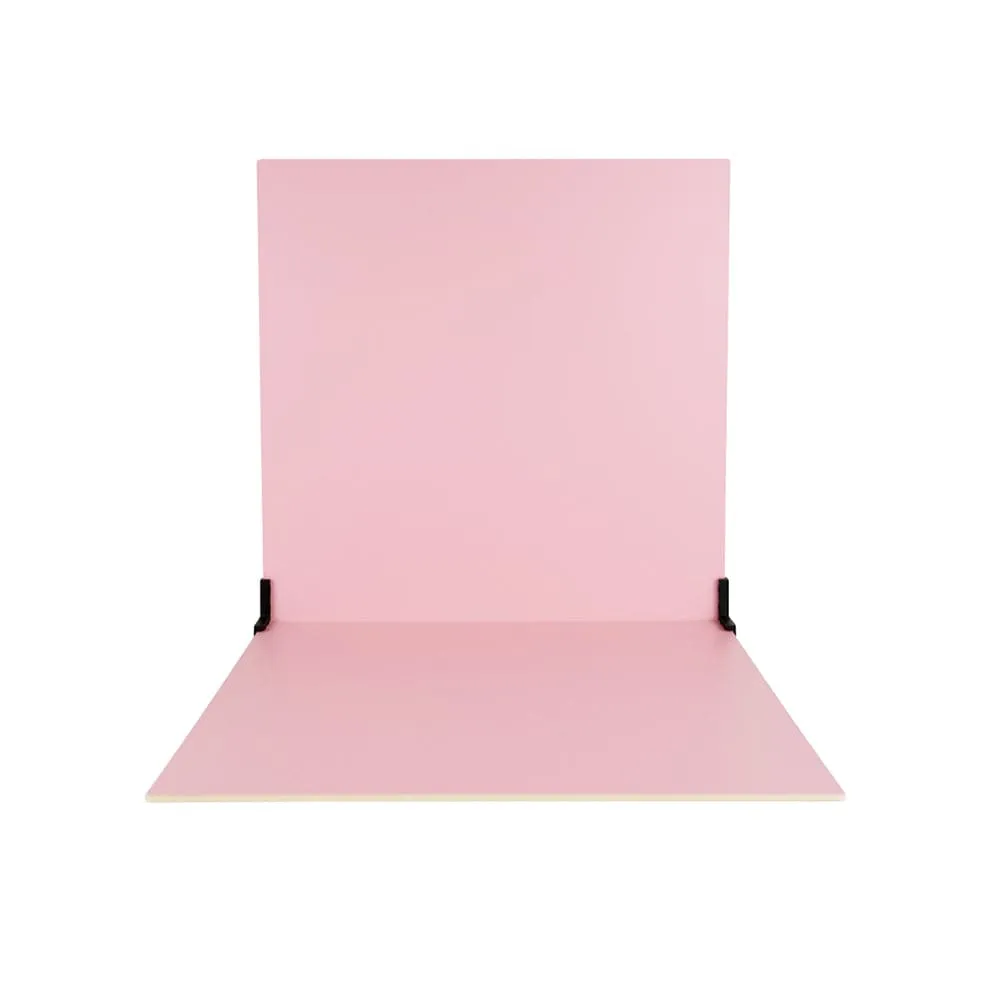 ProBoards Flat Lay Photography Rigid White Pink Backdrop - Fairy Floss (60cm x 60cm)