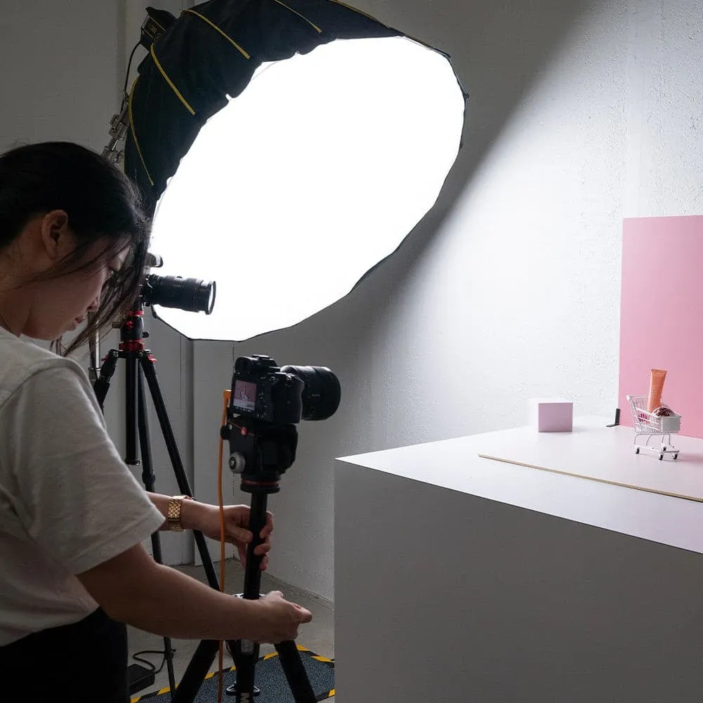 ProBoards Flat Lay Photography Rigid White Pink Backdrop - Fairy Floss (60cm x 60cm)