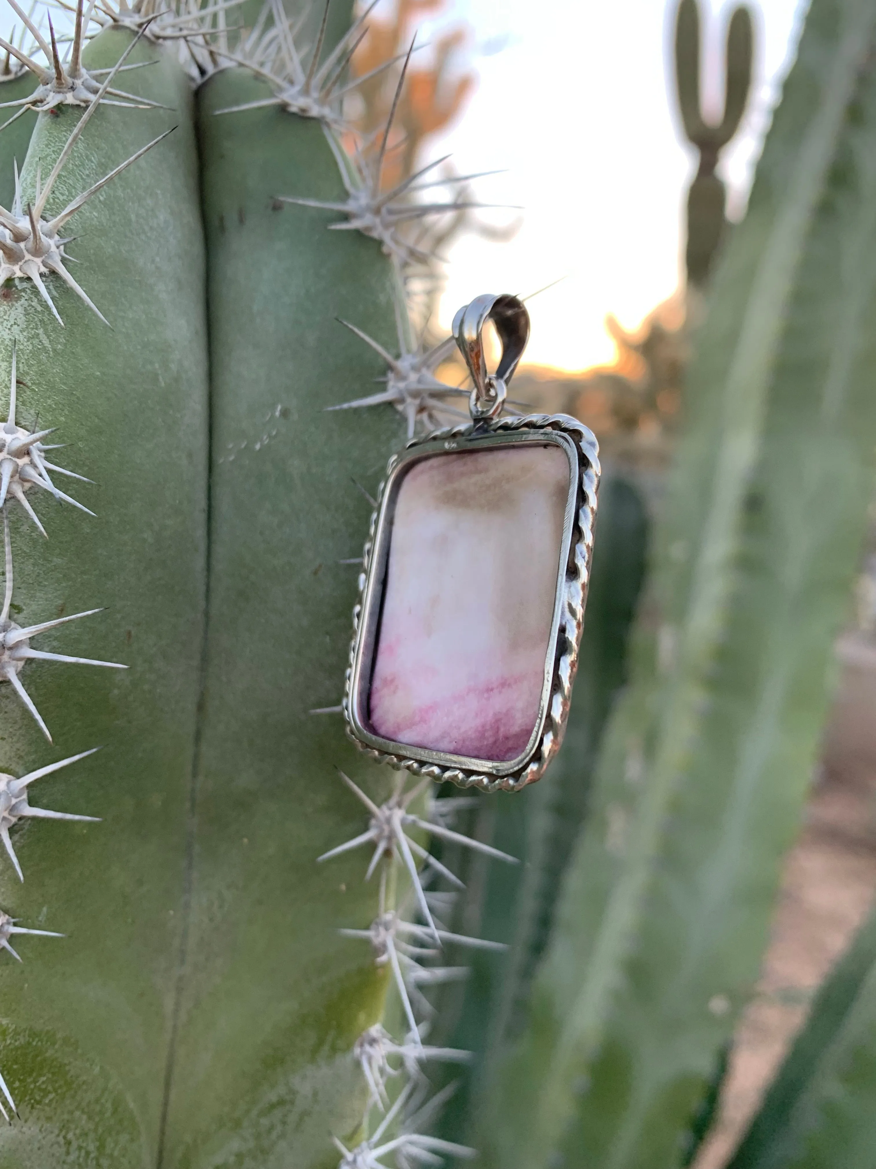 Purple Spiny Oyster Shell pendant