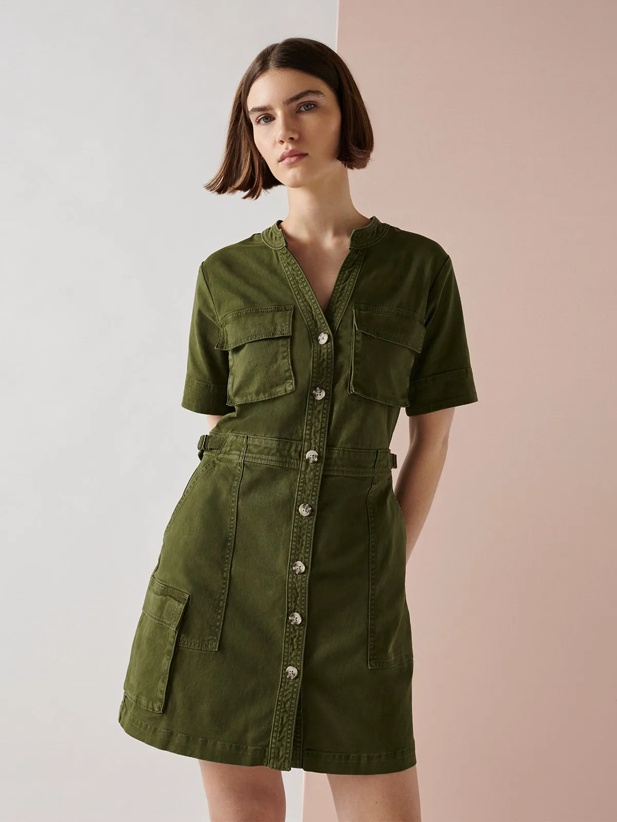 Reissue Dress Burnt Olive