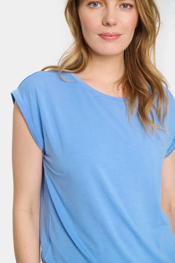 Saint Tropez Relaxed T Shirt Blue