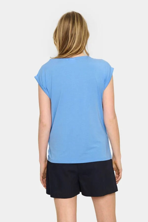 Saint Tropez Relaxed T Shirt Blue