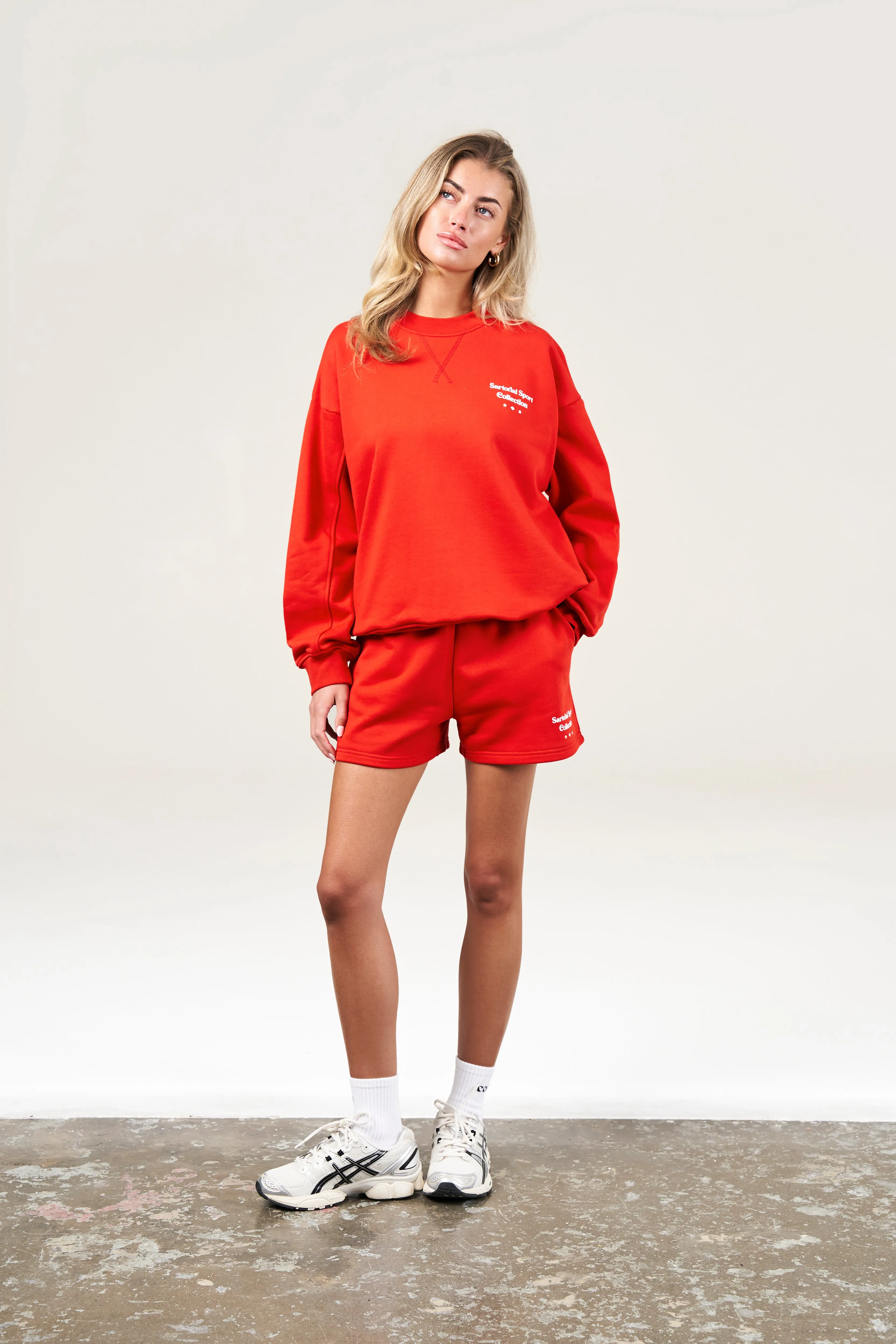 SARTORIAL SPORT GRAPHIC SWEATSHIRT - RED