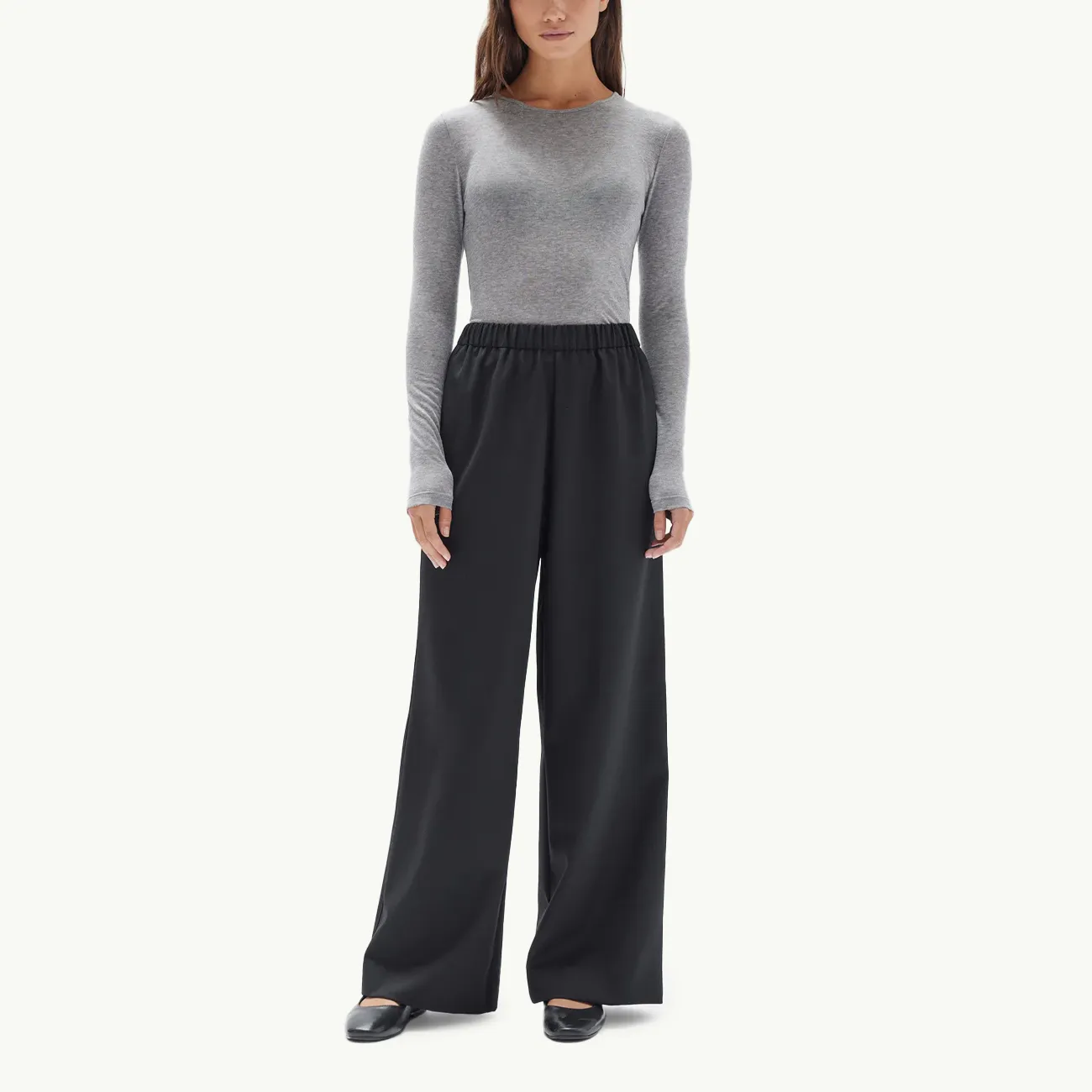 Sigrid Wool Pant - Black