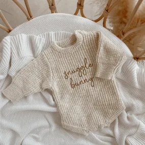 'Snuggle Bunny' Chunky Knit Romper