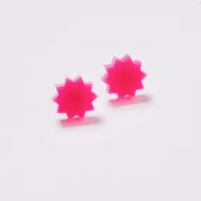 Star Studs - Hot Pink