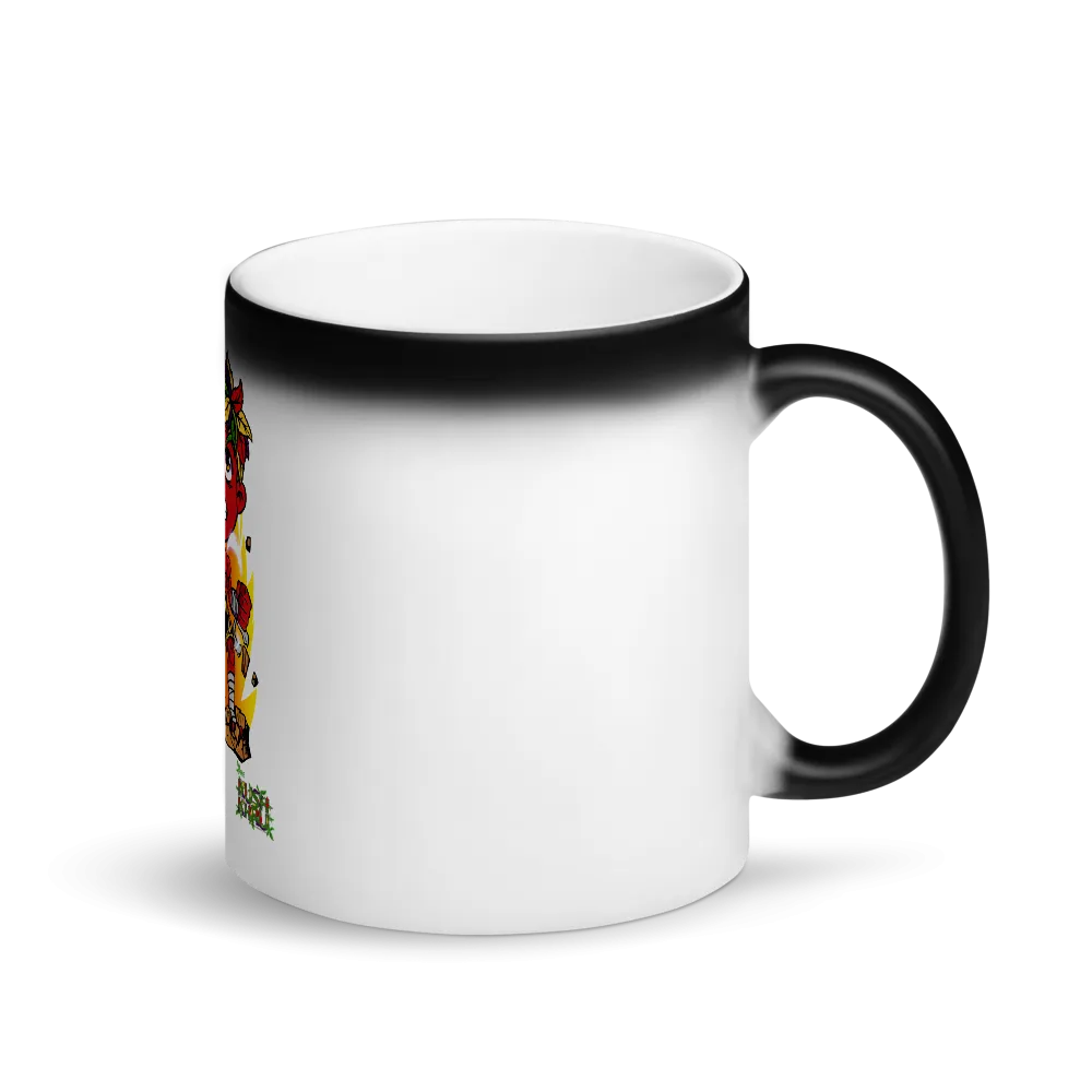 STICKE KUSH Sip Sum Matte Black Magic Mug