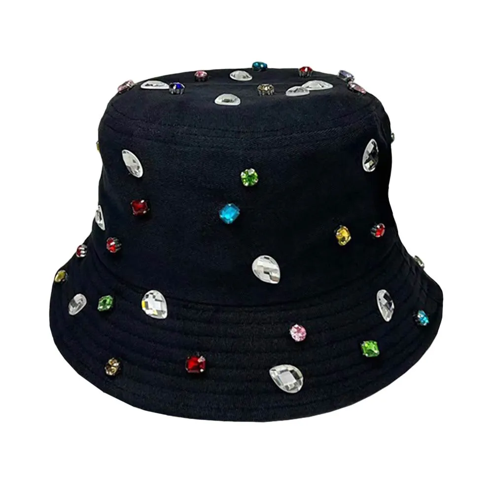 Stone Embellished Bucket Hat