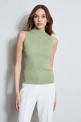 T-Tahari Cable Knit Sleeveless Sweater