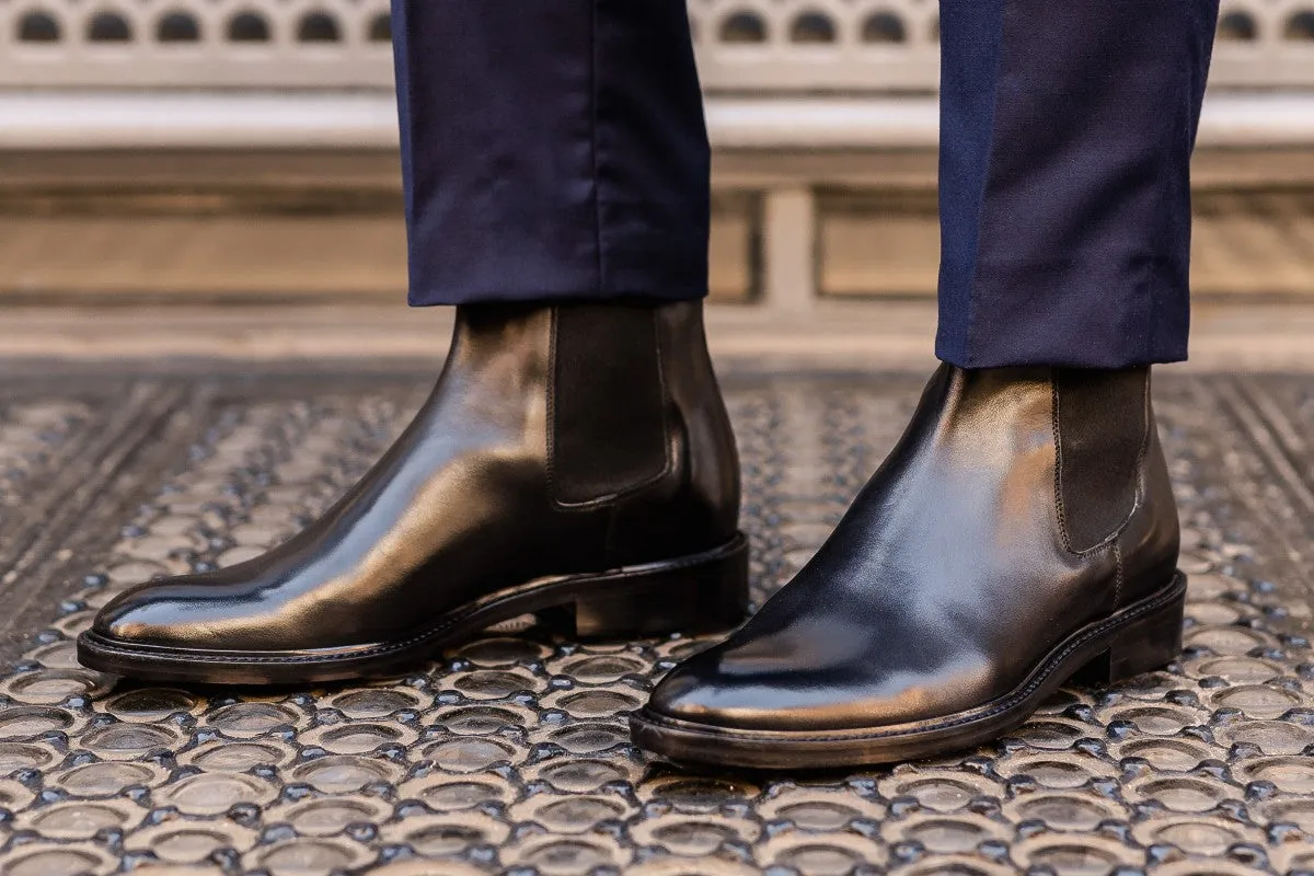 The Gian Carlo Chelsea Boot - Black