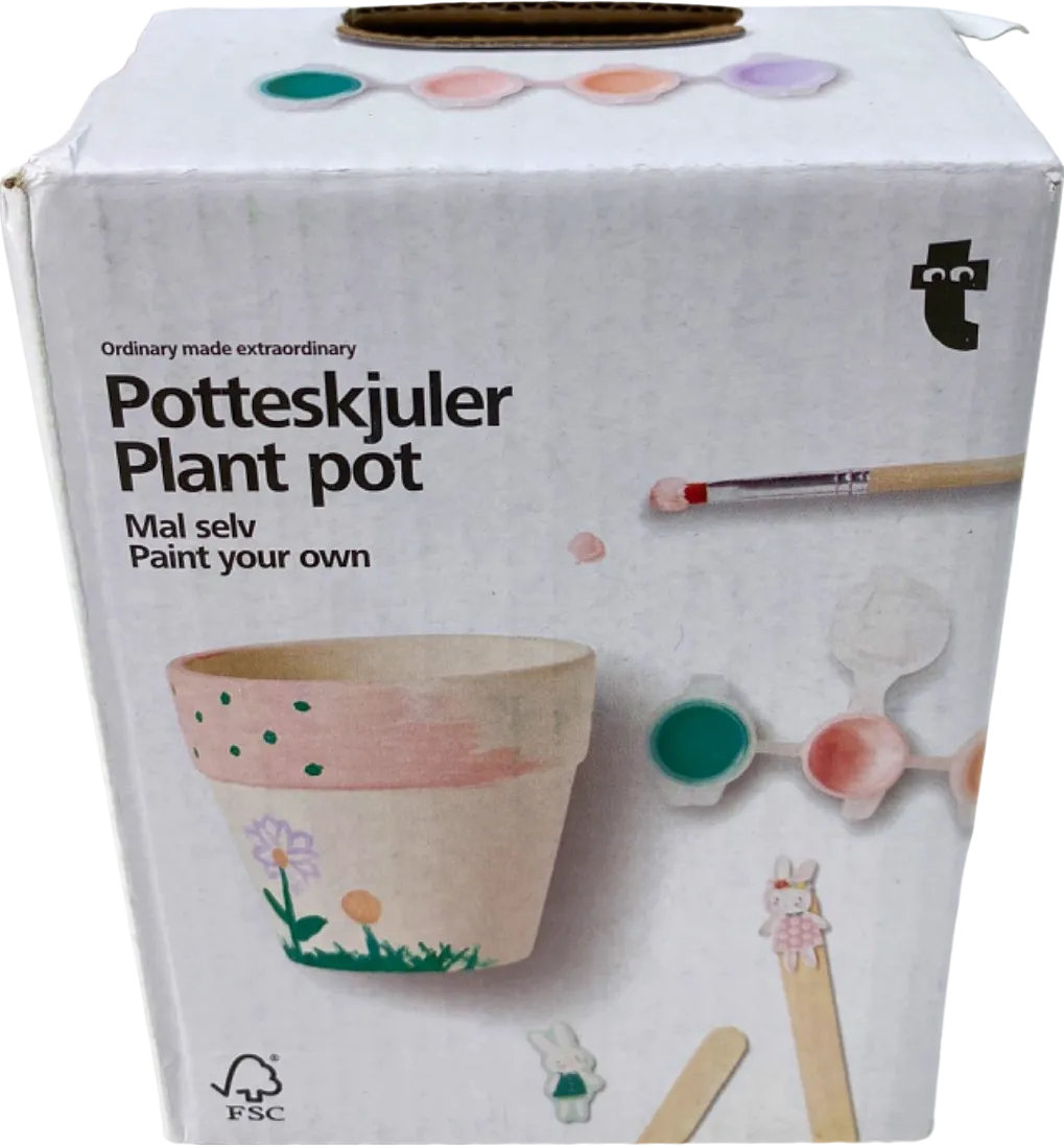 Tiger Potteksjuler Paint Your Own Plant Pot Set