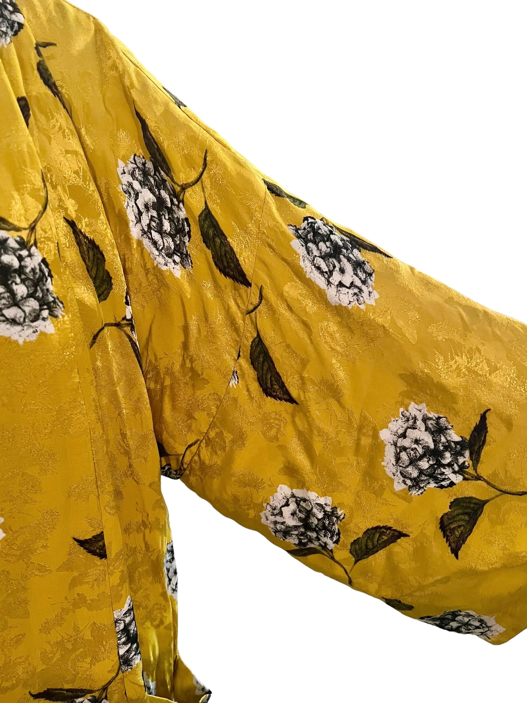 Topshop Size 4 Mustard Floral Print Kimono