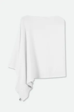 VARA WRAP IN PIMA COTTON STRETCH WHITE