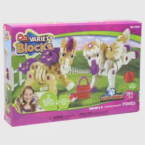 Variety Blocks Building Set - Ponies 191 Pcs