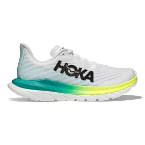 Women's Hoka One One Mach 5, White/Blue Glass, 11 B Medium