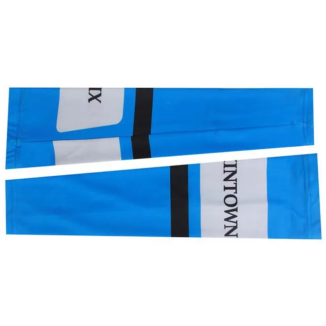 XINTOWN Blue White Cycling Arm Warmers